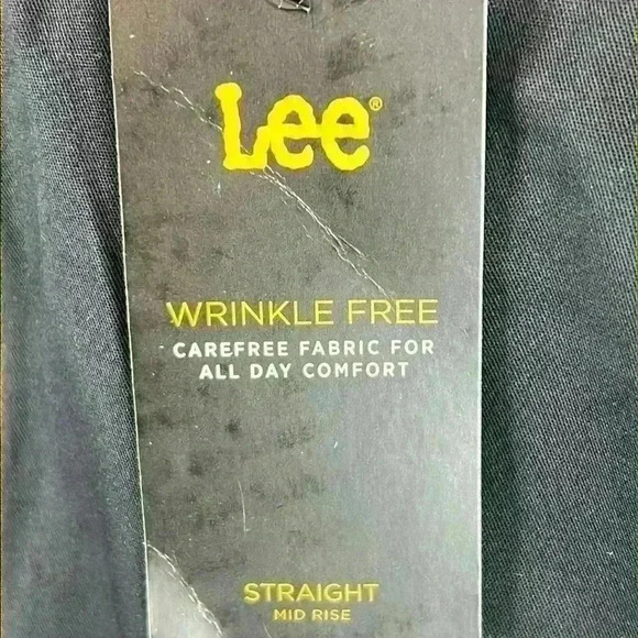 Lee Women’s Jeans Size 12L Black Straight Leg Mid Rise NWT - Picture 3 of 10